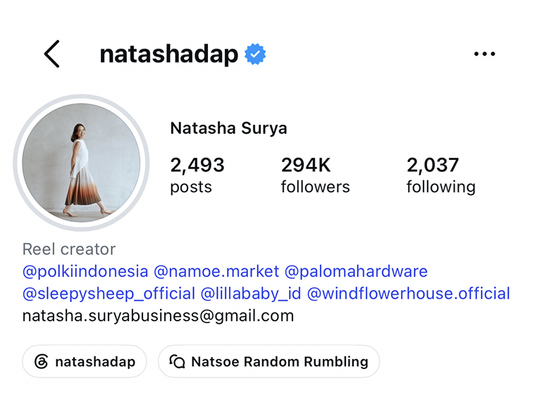 Foto profil @natashadap